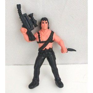 Vintage 1986 Arco Rambo 4" Pencil Top Eraser Figure